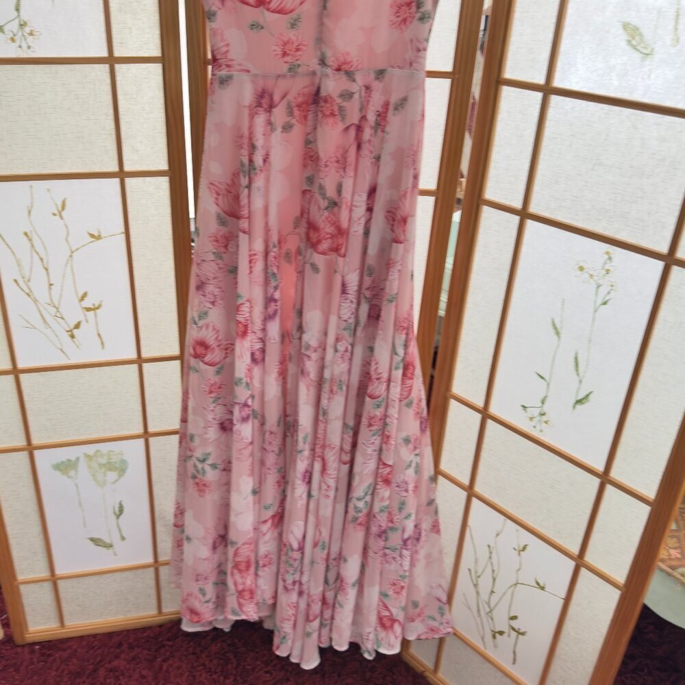 BHLDN Yumi Kim Cherish Maxi Dress S Pink Floral Cottagecore Garden - Picture 8 of 9